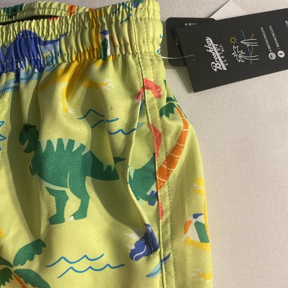Brooklyn Cloth Surf Ave Boys Swim Trunks Sz 5 MOISTURE WICKING, UV RESISTANT NWT - Picture 5 of 9